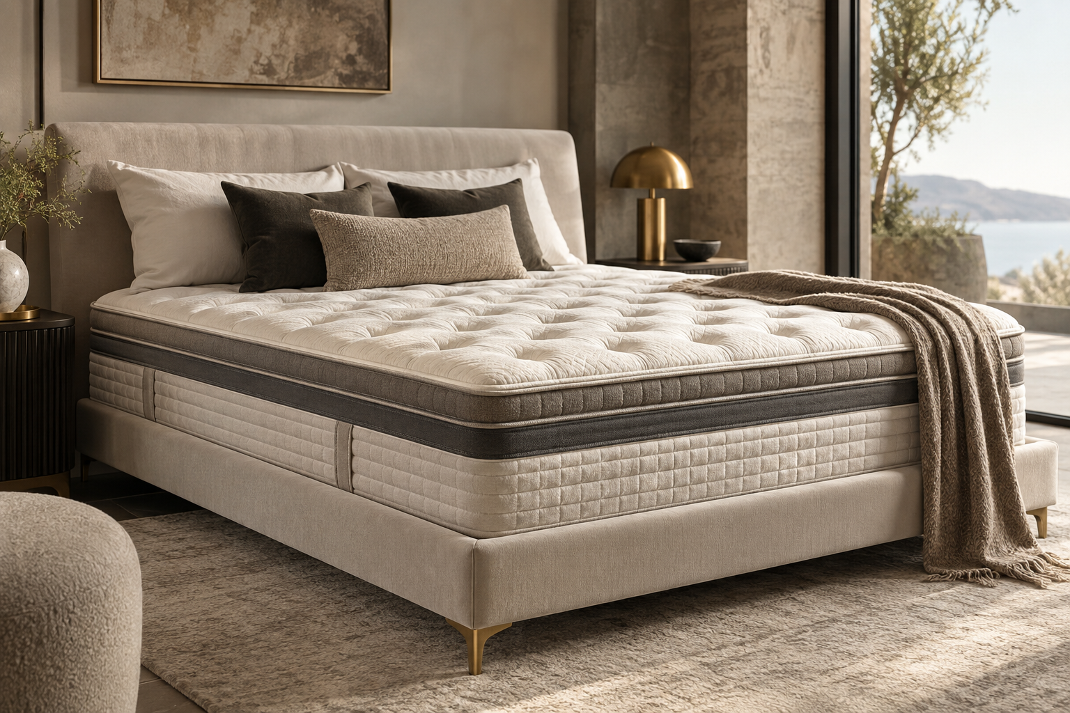 Comfortable bedroom furnishing