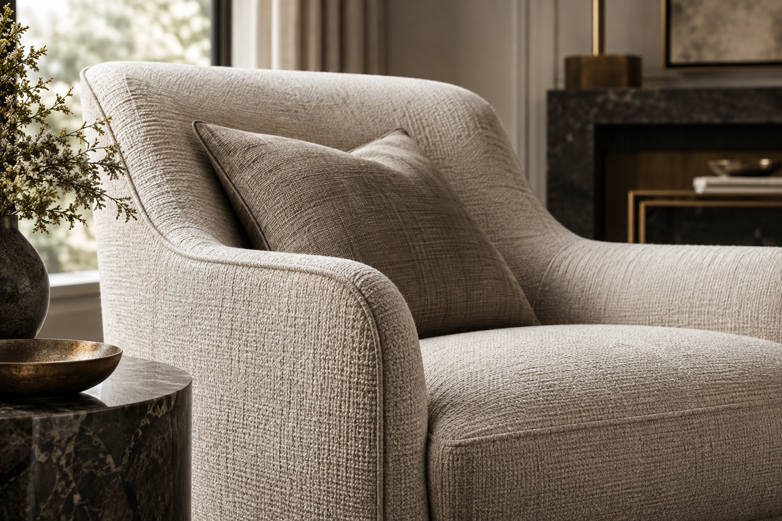Rich upholstery fabric