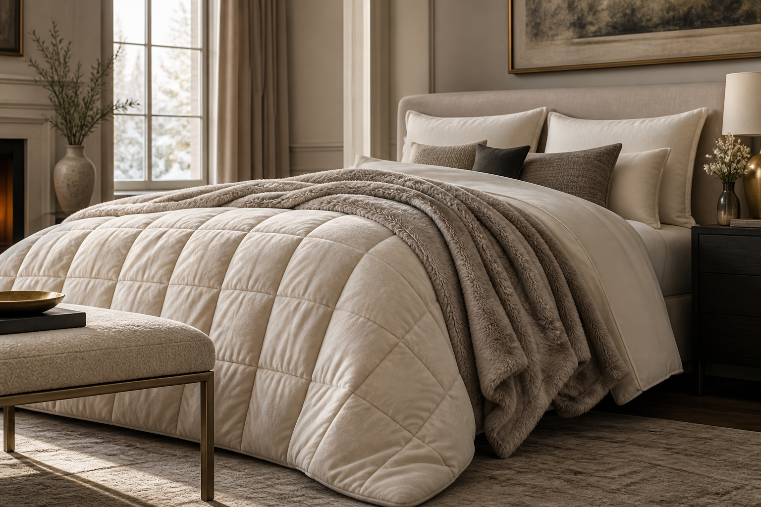 Warm winter quilt